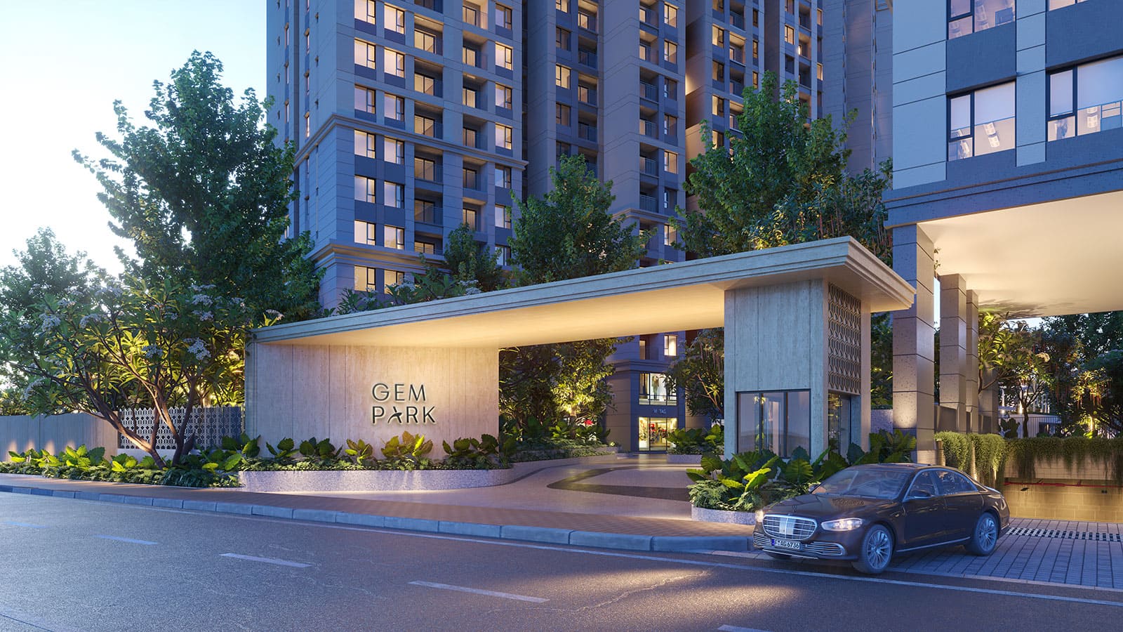 Phối cảnh căn hộ chung cư cao cấp Gem Park Hải Phòng được phát triển bởi N.H.O.