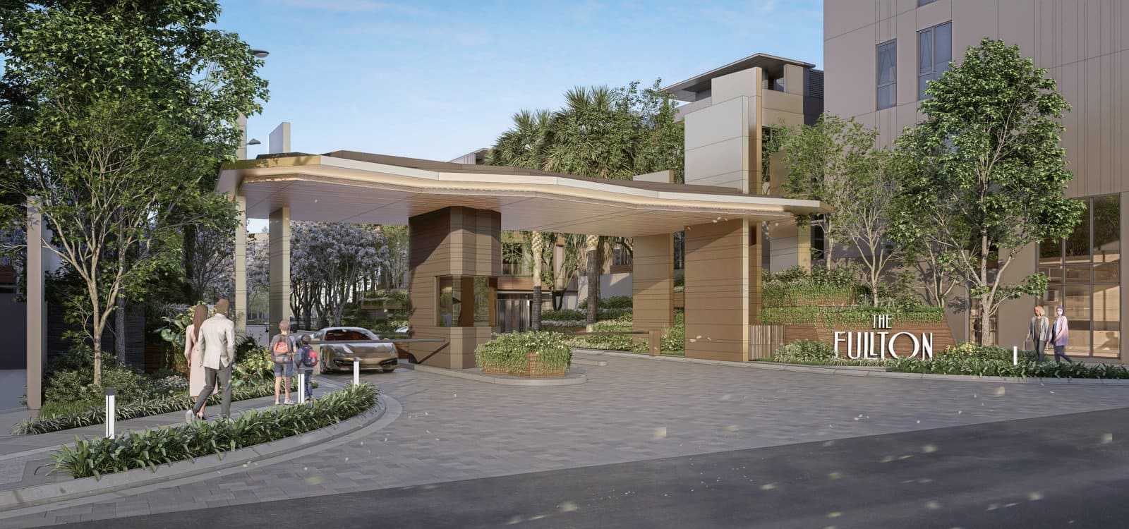 Lối vào The Fullton CapitaLand, khu dân cư thấp tầng đầu tiên của CLD tại tỉnh Hưng Yên, gần Hà Nội.