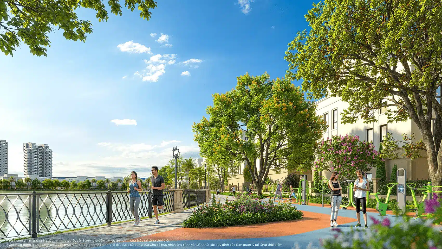 Tiện ích thể thao và không gian xanh tại Vinhomes Green City mang đến cuộc sống năng động và hiện đại.